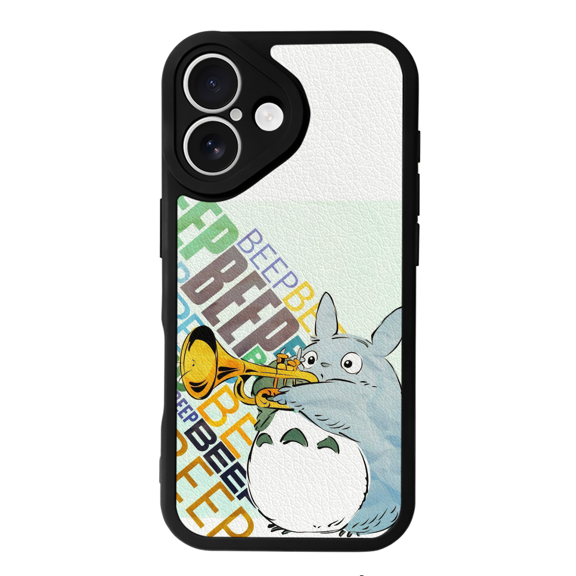 となりのトトロ 草壁メイ 草壁サツキ My Neighbor Totoro Satsuki Kusakabe Mei Kusakabe 【iPhone 16シリーズ対応】シリコンスマホケース（レザー調） 材質：シリコン
